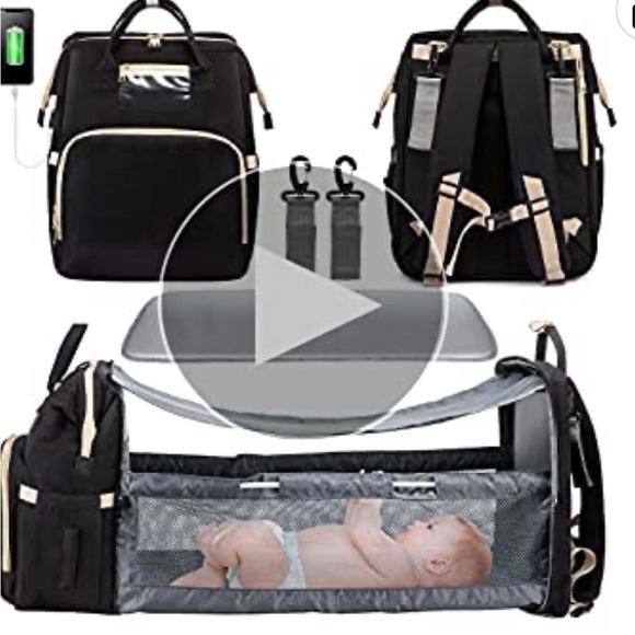 Diaper bag backpack with changing station - Picture 6 of 7